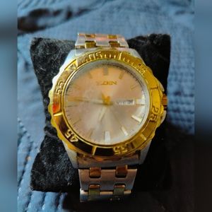 Men's ELGIN Classic Two-Tone Dress Casual Steel Band Watch